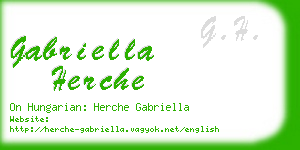 gabriella herche business card